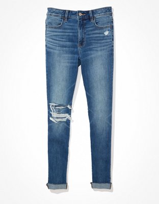 AE Next Level Jegging Cortado Cintura Alta con Rasgados