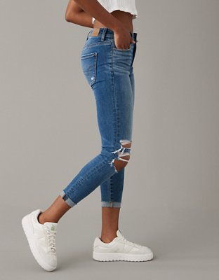 AE Next Level Ripped High-Waisted Jegging Crop