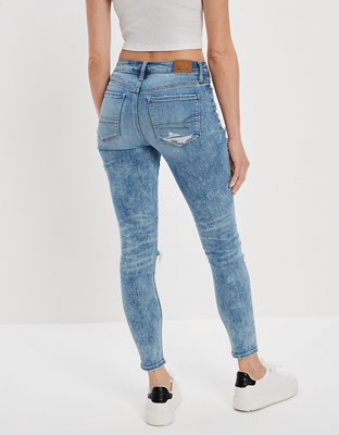 Женские джинсы American Eagle AE Next Level Ripped High-Waisted Jegging Crop — фото 2