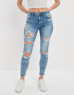 AE Next Level Ripped High-Waisted Jegging Crop