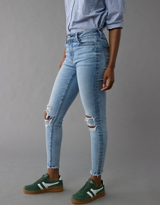 AE Next Level High-Waisted Ripped Jegging Crop