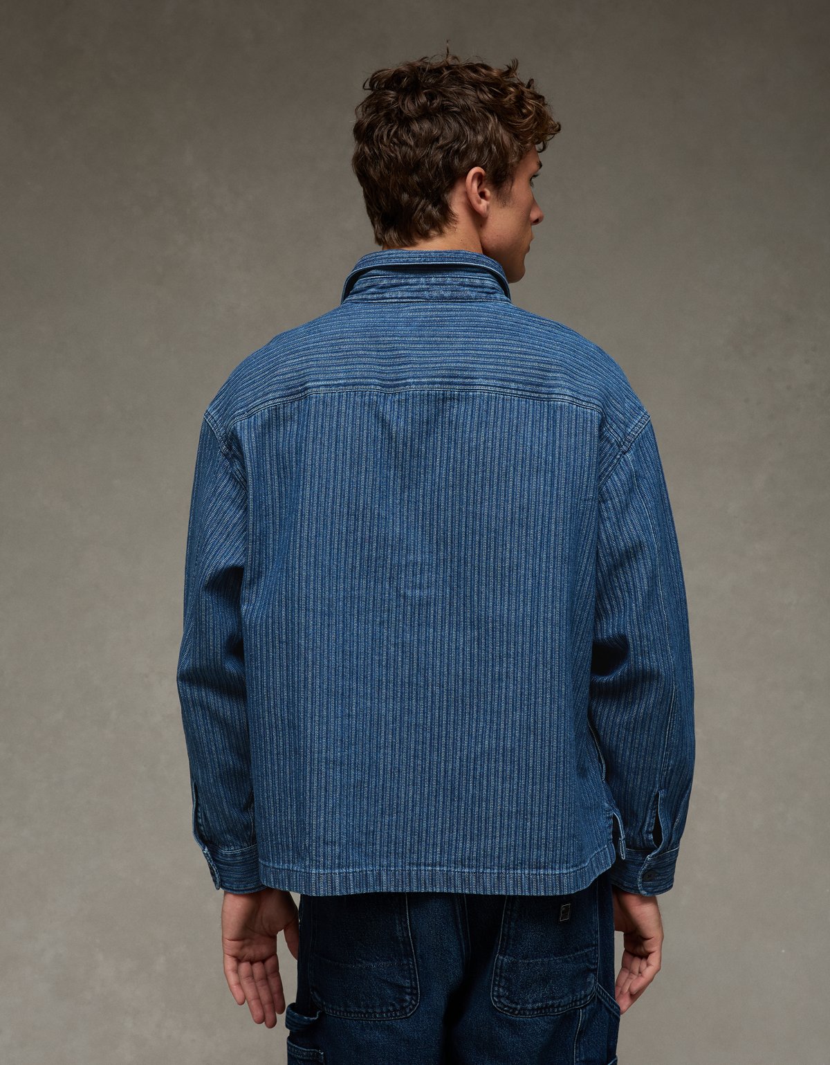 AE Herringbone Shacket - image 3