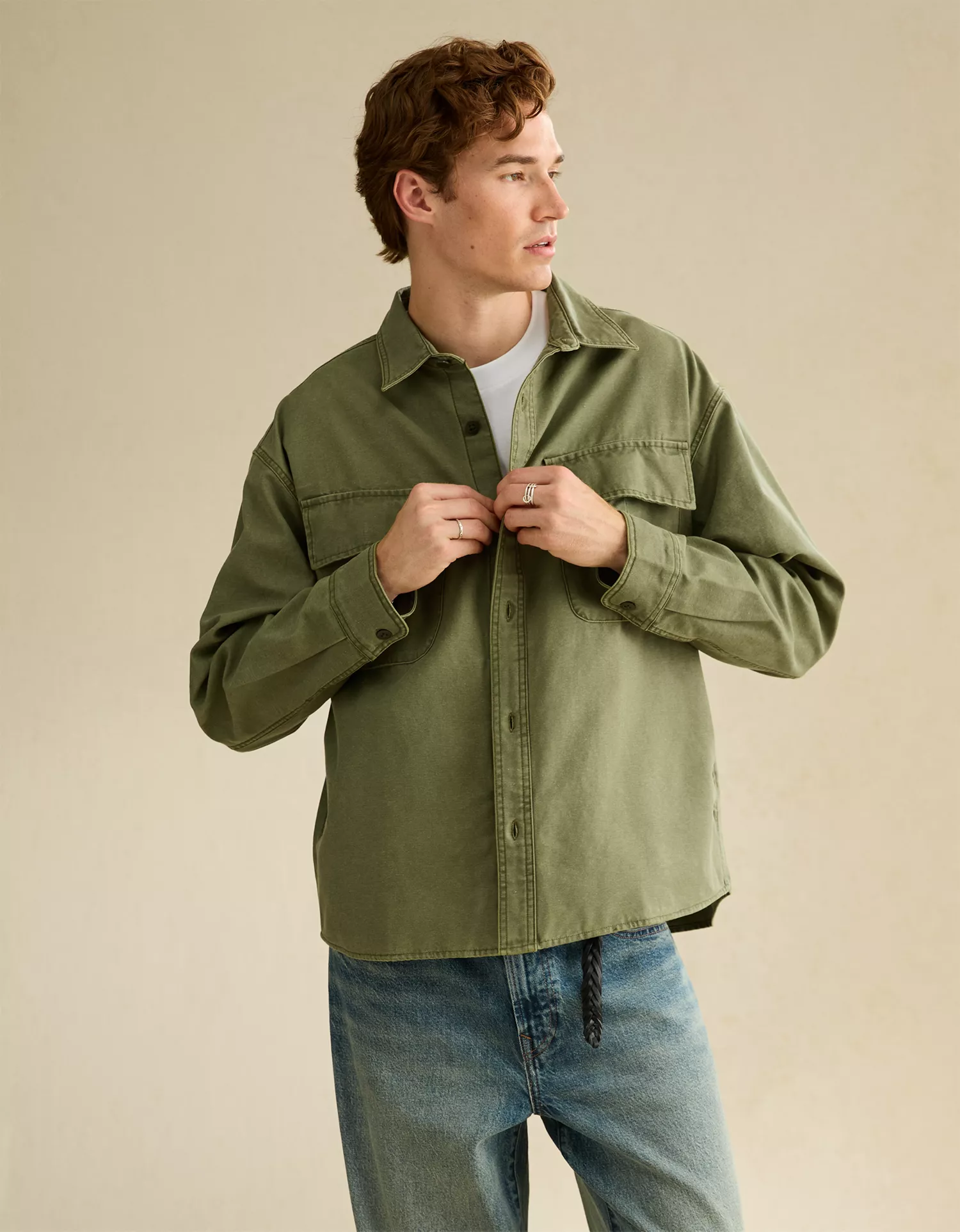 AE Boxy Fit Overshirt - thumbnail 6