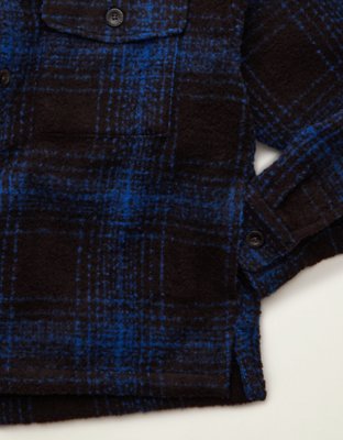 AE Boxy Fit Wool-Blend Shacket