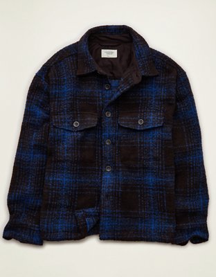 AE Boxy Fit Wool-Blend Shacket