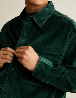 AE Boxy Fit Corduroy Shacket