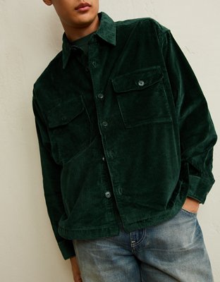 AE Boxy Fit Corduroy Shacket