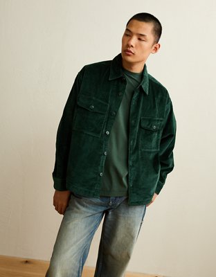 AE Boxy Fit Corduroy Shacket
