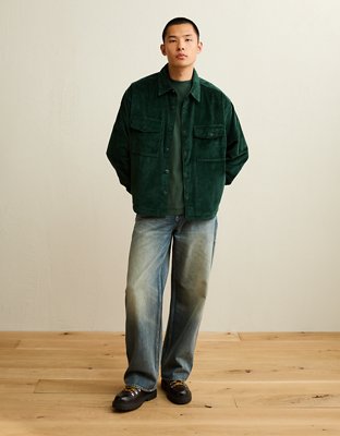 AE Boxy Fit Corduroy Shacket