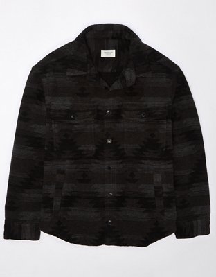 AE Plaid Shirt Jacket