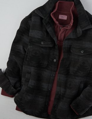 American eagle shop flannel jacket