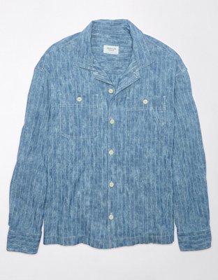 Мужские рубашки American Eagle AE Mechanic Shirt — фото 3