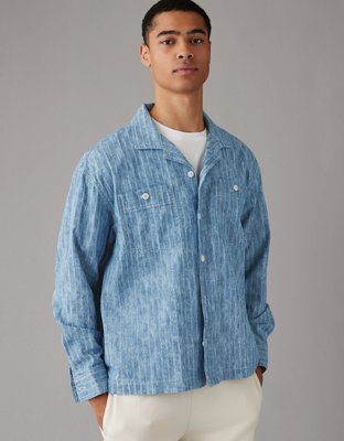 Мужские рубашки American Eagle AE Mechanic Shirt — фото 5