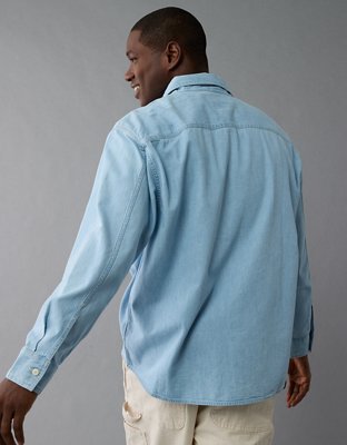 Мужские джинсы American Eagle AE Denim Overshirt — фото 6