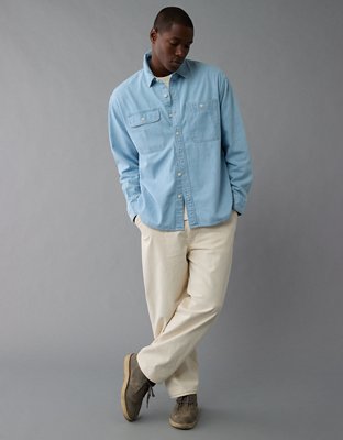 Мужские джинсы American Eagle AE Denim Overshirt — фото 5