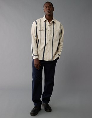 AE Striped Overshirt