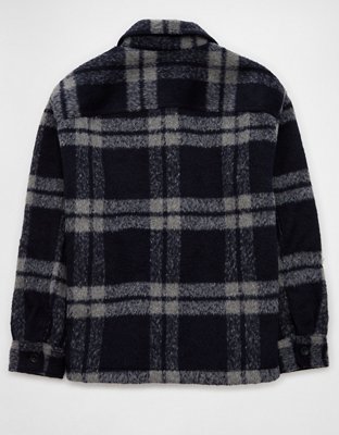 AE Plaid Shirt Jacket