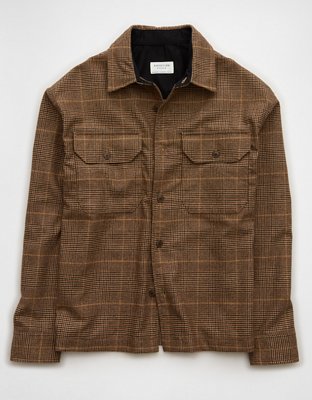 AE Plaid Shirt Jacket