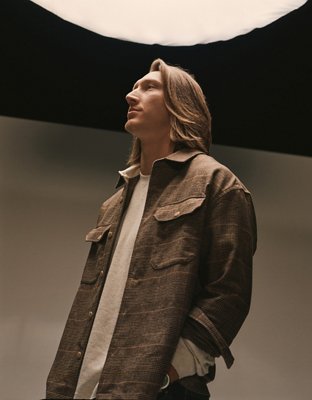 AE Plaid Overshirt