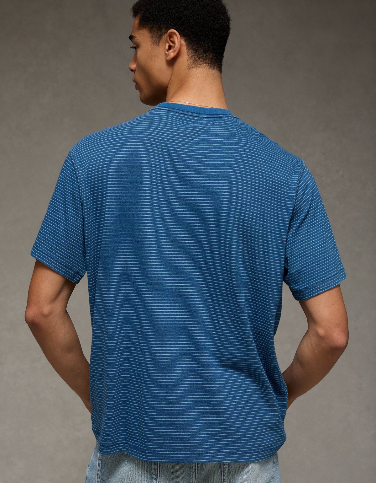 AE Standard Fit Indigo T-Shirt - image 2