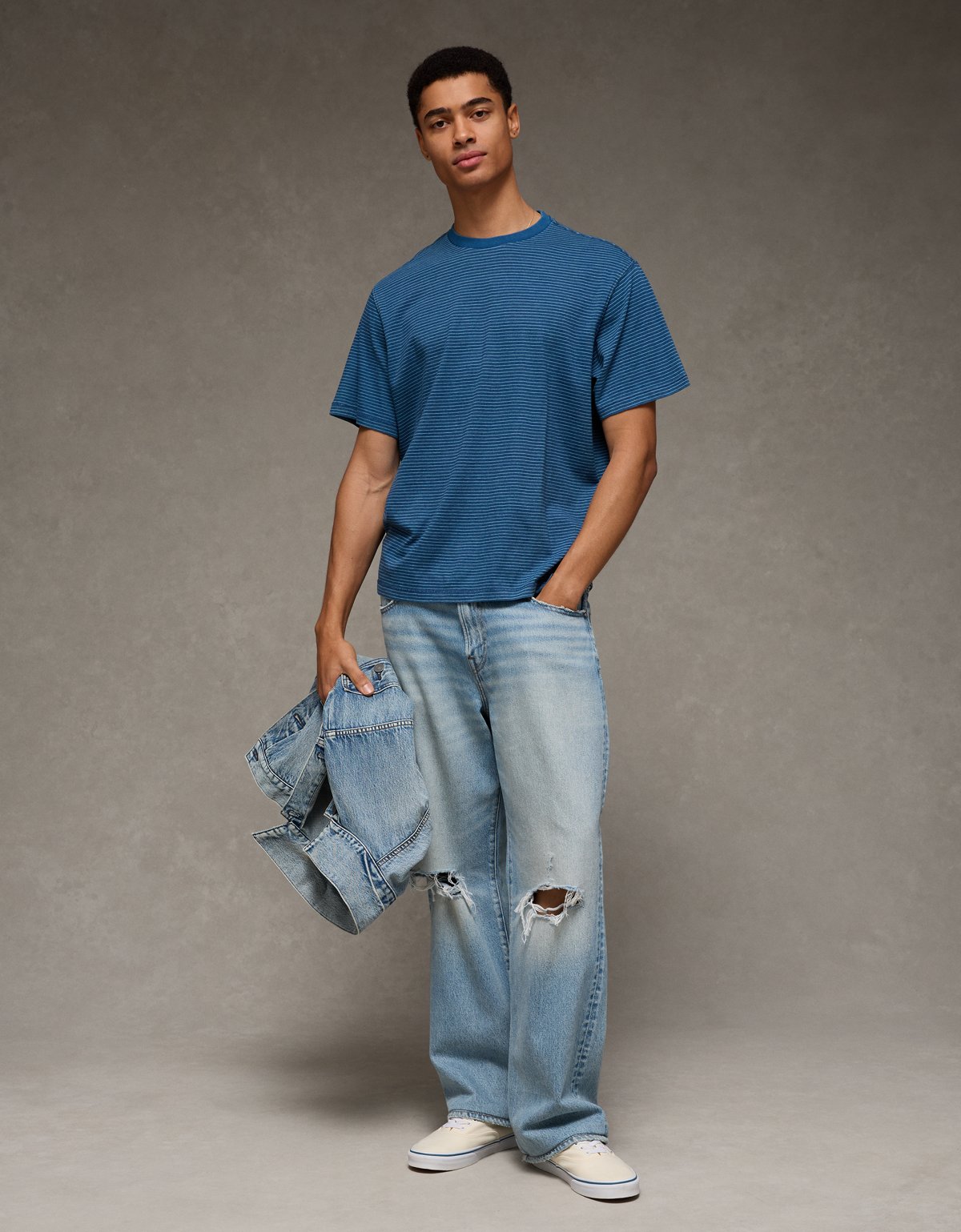 AE Standard Fit Indigo T-Shirt - image 5