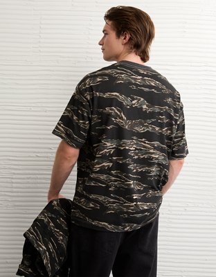 AE Laidback Luxe Heavyweight Oversized Camo T-Shirt