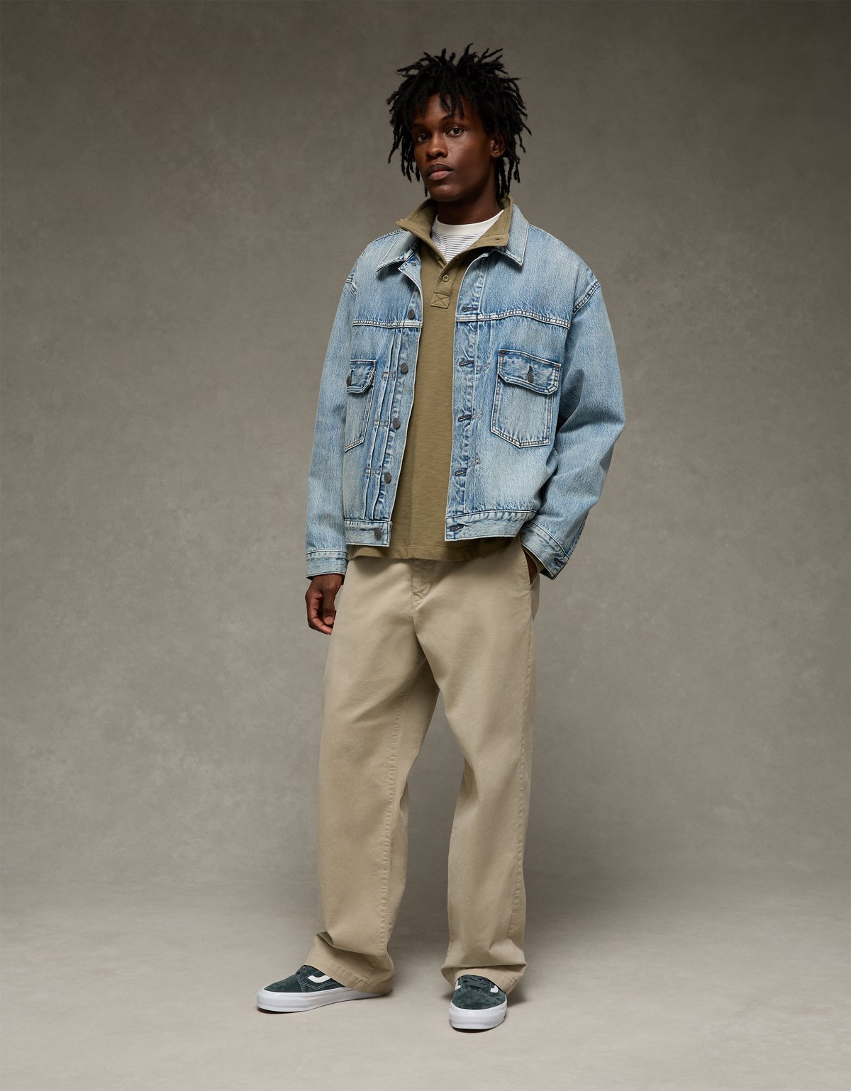AE Boxy Long-Sleeve Mock Neck Shirt - image 5