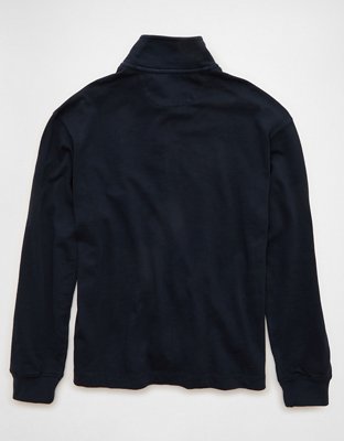 AE Boxy Long-Sleeve Mock Neck Shirt