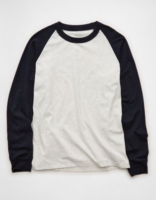 AE Boxy Long-Sleeve Baseball T-Shirt | American Eagle