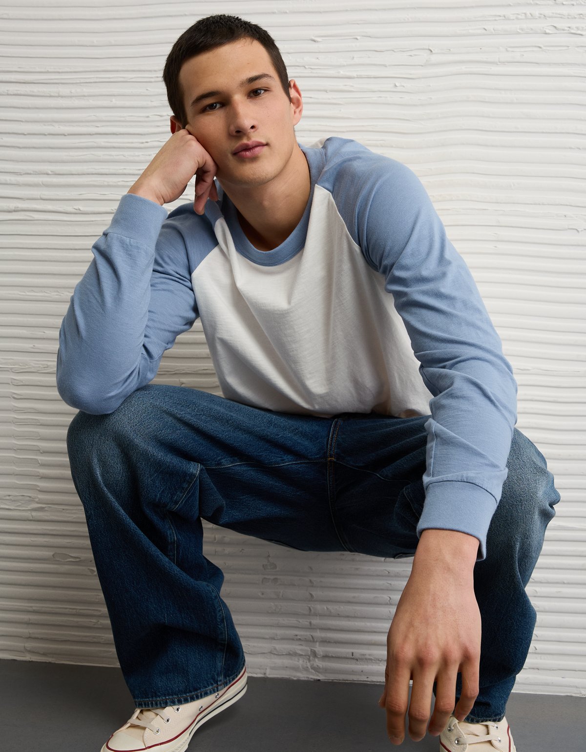 AE Boxy Long-Sleeve Baseball T-Shirt - image 2