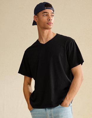 AE Standard Fit Lived-In V-Neck T-Shirt