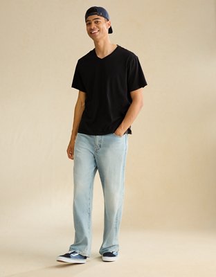AE Standard Fit Lived-In V-Neck T-Shirt
