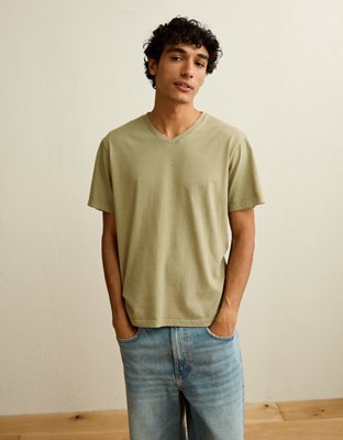 AE Standard Fit Lived-In V-Neck T-Shirt