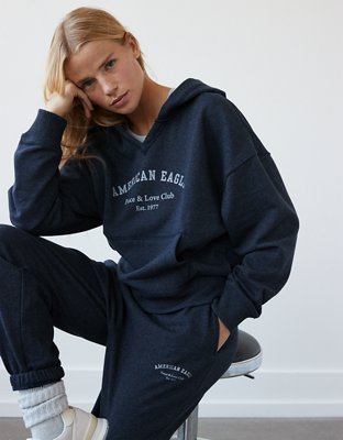 American eagle blue outlet hoodie