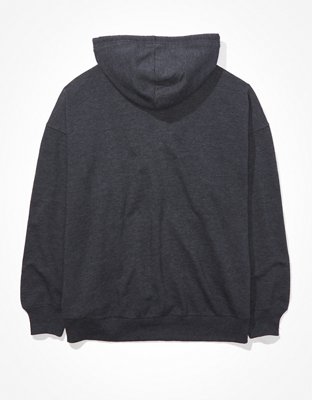 ae fleece graphic zip up hoodie