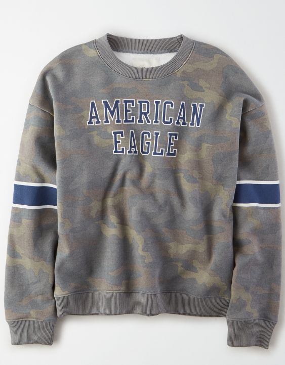 AE Fleece Graphic Crew Neck Sweatshirt