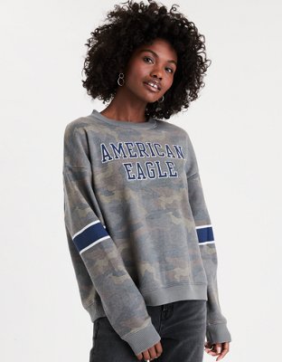 Ae fleece crew online neck sweatshirt