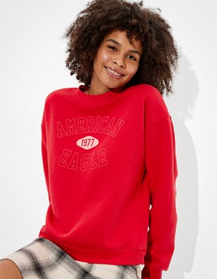 american eagle red sweatshirt