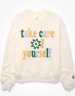 Ae summer fleece sweatshirt tie online dye