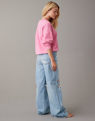 AE Velvet Graphic Crew Neck Sweatshirt