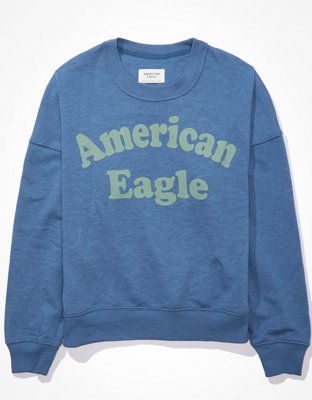 AE Velvet Graphic Crew Neck Sweatshirt