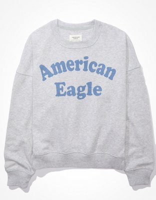 AE Studio Fleece Tie Dye Crew Neck Sweatshirt