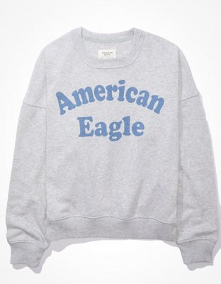 AE Velvet Graphic Crew Neck Sweatshirt