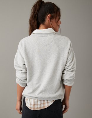 AE Velvet Graphic Crew Neck Sweatshirt