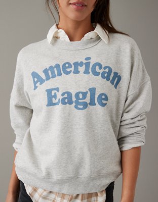 AE Velvet Graphic Crew Neck Sweatshirt