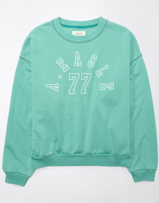 AE Fleece Cropped Crew Neck Sweatshirt