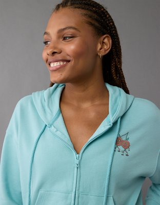 Женские худи American Eagle AE Fleece Zip-Up — фото 6