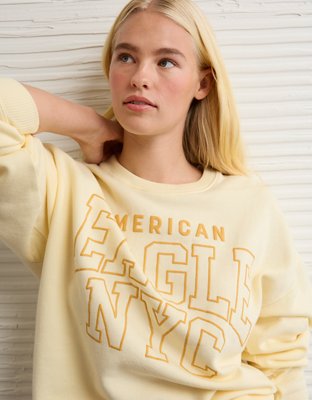 AE Funday Crew Neck Sweatshirt | American Eagle