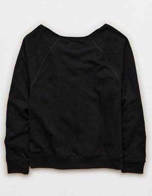 AE Off The Shoulder Sweatshirt | American Eagle