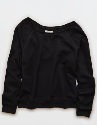 AE Off The Shoulder Sweatshirt | American Eagle